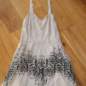Free People Lace Dress - Oatmeal & Black NWT